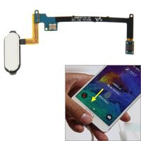 Home Button Flex kabel met fingerprint identificatie functie voor Galaxy Note 4 / N910(White)