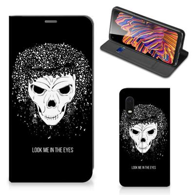 Mobiel BookCase Samsung Xcover Pro Skull Hair Mobiel BookCase Samsung Xcover Pro Skull Hair