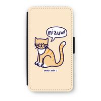 Miauw: iPhone X Flip Hoesje