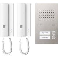 Ritto by Schneider 1891220 Complete set voor Deurintercom Kabelgebonden Tweegezinswoning Wit, Zilver