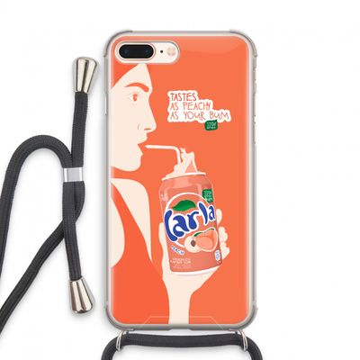 Peach please!: iPhone 7 PLUS Transparant Hoesje met koord