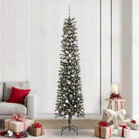 VidaXL Kunstkerstboom met 300 led groen 240 cm pvc en plastic en staal