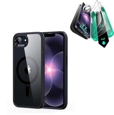 iPhone 17e Bundle Classic Hybrid Magnetic Case & Armorite® Screen Protector - Clear Black iPhone 17e Bundle Classic Hybrid Magnetic Case & Armorite® Screen Protector - Clear Black