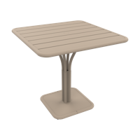 Fermob Luxembourg tuintafel kolom 80x80 cm Nutmeg