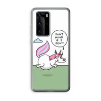 Unicorn: Huawei P40 Pro Transparant Hoesje