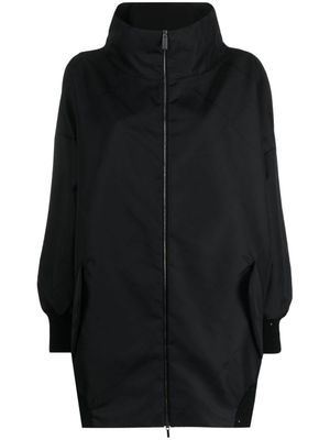 Fabiana Filippi manteau zippé à col montant - Noir