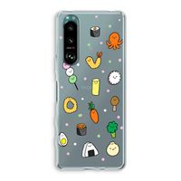Happy bento friends: Sony Xperia 5 III Transparant Hoesje