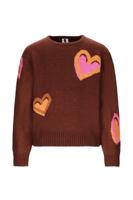 B.Nosy winter sweater meisjes - bruin -Khloe - gebreid, jacquard
