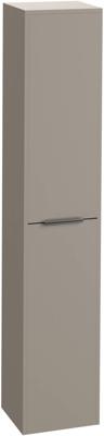 Saqu Lima hoge kast met chromen greep 35x32x180cm mat greige