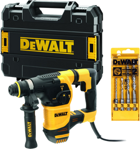 DeWalt D25333K-QS + 4-delige SDS-plus hamerborenset