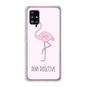 Pink positive: Samsung Galaxy A51 5G Transparant Hoesje