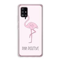 Pink positive: Samsung Galaxy A51 5G Transparant Hoesje - thumbnail