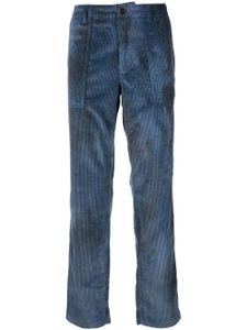 Missoni pantalon droit en velours côtelé - Bleu