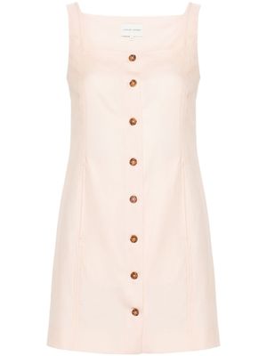 LouLou de Saison robe en laine vierge Idon à coupe courte - Rose