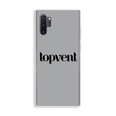 Topvent Grijs Zwart: Samsung Galaxy Note 10 Plus Transparant Hoesje