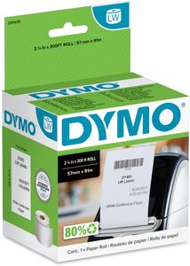 Dymo doorlopende labelrol LabelWriter, wit, ft 57 mm x 91 m