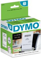 Dymo doorlopende labelrol LabelWriter, wit, ft 57 mm x 91 m