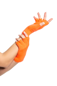 Vingerloze handschoenen oranje