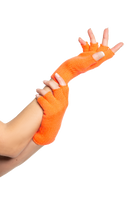 Vingerloze handschoenen oranje - thumbnail