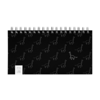 Pepa Lani Deskplanner Black & White Dinos Small Black