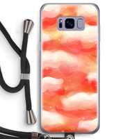 Lichte Wolken: Samsung Galaxy S8 Transparant Hoesje met koord