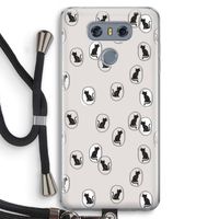 Miauw: LG G6 Transparant Hoesje met koord