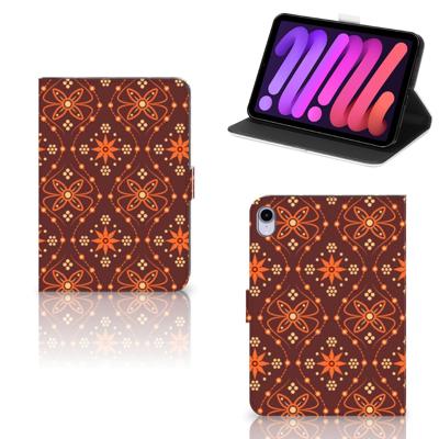 iPad Mini 6 (2021) Tablet Hoes Batik Brown iPad Mini 6 (2021) Tablet Hoes Batik Brown