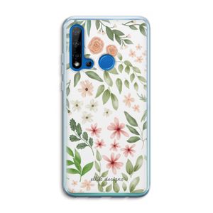 Botanical sweet flower heaven: Huawei P20 Lite (2019) Transparant Hoesje
