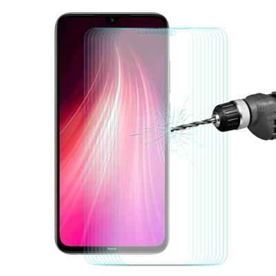 10 stuks ENKAY Hat-Prins 0.26 mm 9H 2.5 D gebogen rand gehard glas film voor Xiaomi Redmi Note 8