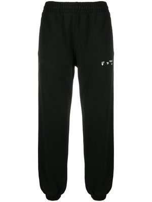 Off-White pantalon de jogging à logo brodé - Noir