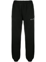 Off-White pantalon de jogging à logo brodé - Noir