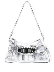 DSQUARED2 pochette Gothic en cuir - Argent