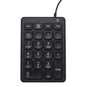 V7 KP350 numeriek toetsenbord Laptop/pc USB Zwart