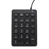V7 KP350 numeriek toetsenbord Laptop/pc USB Zwart