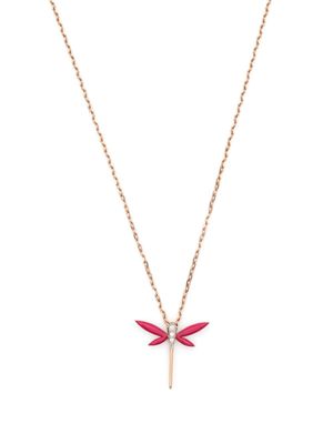 Anapsara collier Mini Dragonfly en or 18ct pavée de diamants