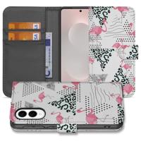 Samsung Galaxy S25 Edge | Telefoonhoesje | Met pasjeshouder | Flamingo Triangle