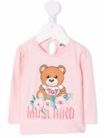 Moschino Kids t-shirt à imprimé Teddy Bear - Rose