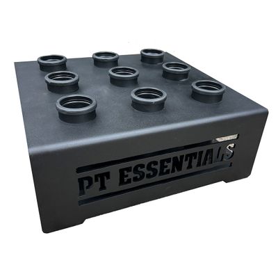 PTessentials 9 Bar Holder laser logo
