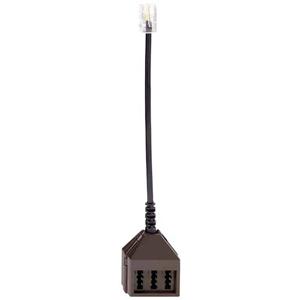 Rutenbeck Telefoon (analoog) Adapter [1x RJ45-stekker 8p8c - 3x Telefoonstekker Duitsland (TAE-N)] 0.15 m