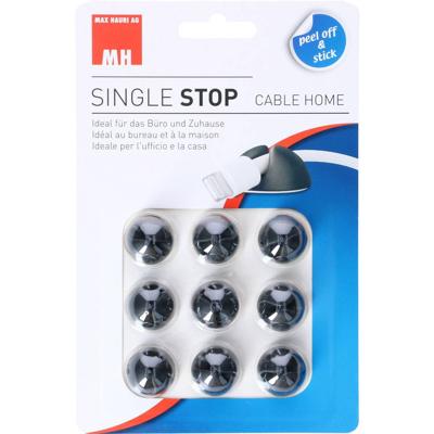 Cablehome Kabelhouder Zelfklevend 135347 Zwart 9 stuk(s)