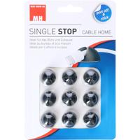 Cablehome Kabelhouder Zelfklevend 135347 Zwart 9 stuk(s)