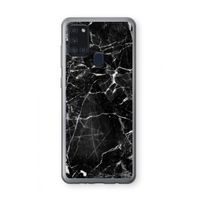 Zwart Marmer 2: Samsung Galaxy A21s Transparant Hoesje