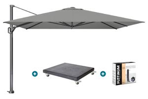 Platinum Challenger Premium T1 3.5x3.5 m - Manhattan Grey met Modena voet en hoes