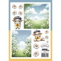 Crealies • cutting sheets papierblok lente d 8 vellen