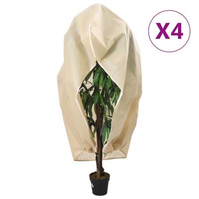 Plantenhoezen met ritssluiting 4 st 70 g/m² 3,14x2,5 m