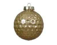 Kerstbal kunststof d8 cm licht goud I Decoris - Decoris