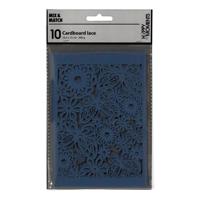 Creativ Company Patroonkarton, vel 10,5x15 cm, 200 gr, blauw, 10 stuk/ 1 doos