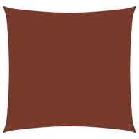 Zonnescherm vierkant 6x6 m oxford stof terracottakleurig