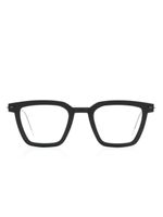 Lindberg lunettes de vue carrées en titane - Noir