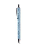 HEMA Balpen blauw glitter blauwschrijvend